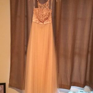 Formal dress champagne colored. Only worn once